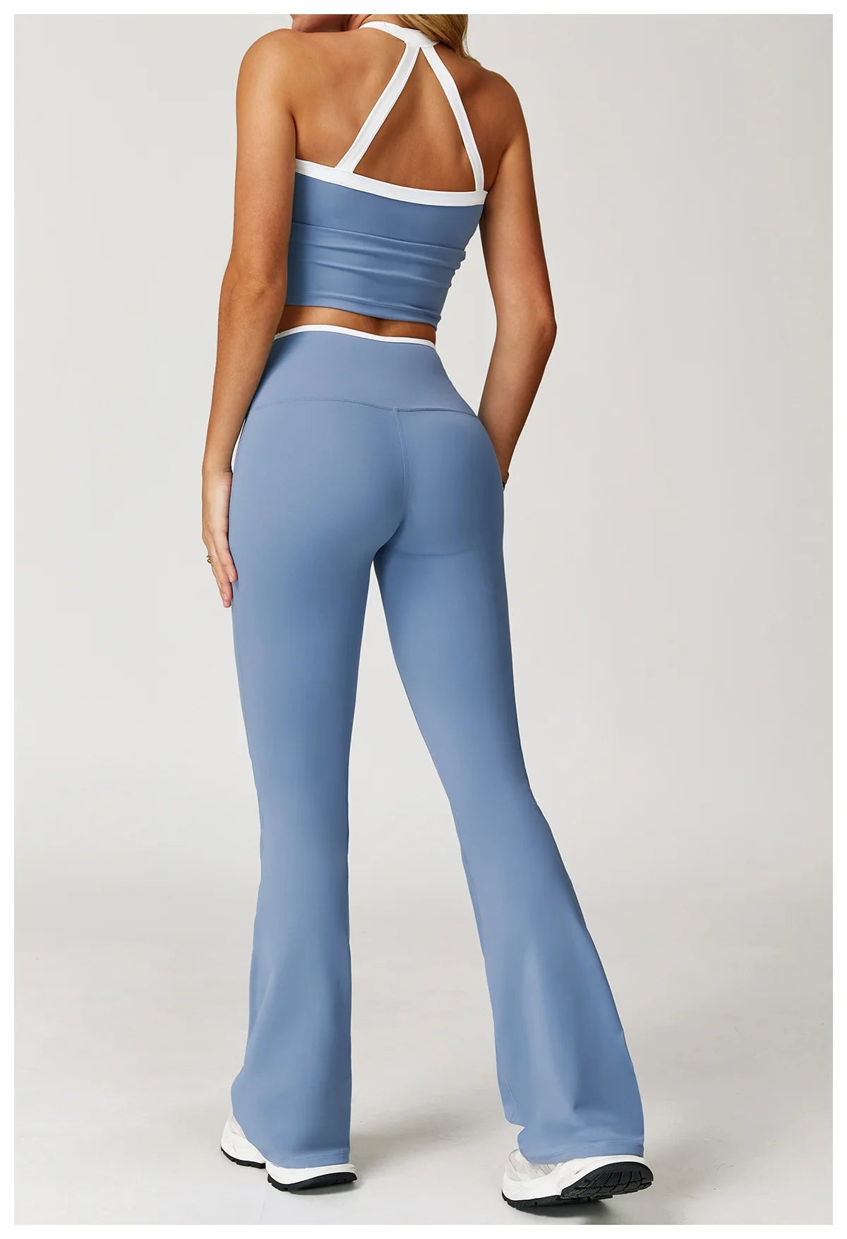 2 Pieces Yoga Set Women Workout Outfits Fitness Clothes Sportswear Gym Tracksuit High Waist Leggings Sports Bra Athletic Wear