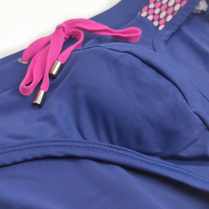 Men Summer Swim Briefs Low-rise Drawstring Sexy Swimming Briefs Dot Stitching Print Swimming Trunks Swimwear 남성 수영 팬티