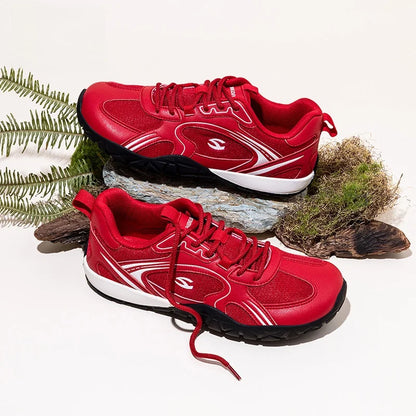 HOBIBEAR Wide Toe Flat Shoes Outdoor Sports Shoes Friendly for Wide Footbed Spring Autumn Casual Daily Shoes Comfortable Brea...