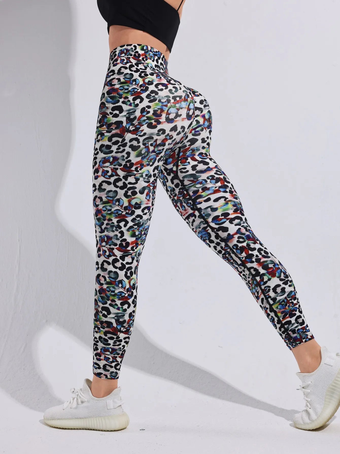 Fashion Women Beautiful Print Leggings Yoga Pants High Waist Jeggings Stretch Pants Hot Sale Gym Fitness Sweatpants Mujer