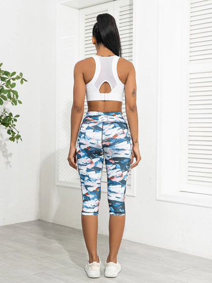 Women's Yoga Pants Printed High Waist Tights Running Fitness Leggings Women Push Up Gym Leggings for Sports Workout Clothing