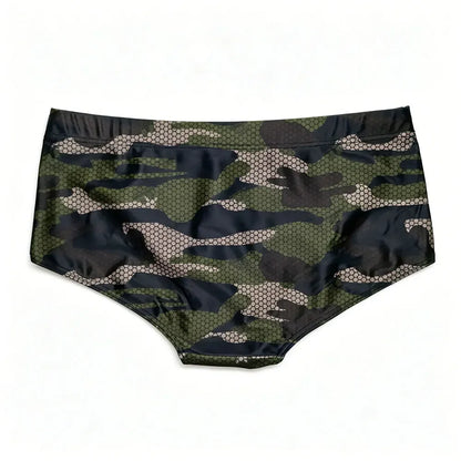 Sexy Swimming Trunks Mens Camouflage Swim Boxer Briefs Swimwear Young Man Swimsuit Beach Surfing Bathing Suit Shorts Zwembroek