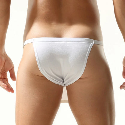 Men's triangle underwear, breathable, Japanese style, solid color, sexy