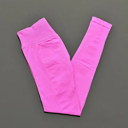HISTELLO Sports Leggings Women Seamless Yoga Tight Pants DF Dupe Fitness Long Pants Running Gym Tights Workout Sports Clothing
