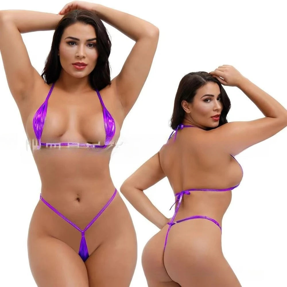 Women Mini Bras Panty Sets Erotic Lingerie For Woman Halter Underwear Sex Set Adult Female Costumes Sexy Body Lingeries Outfit