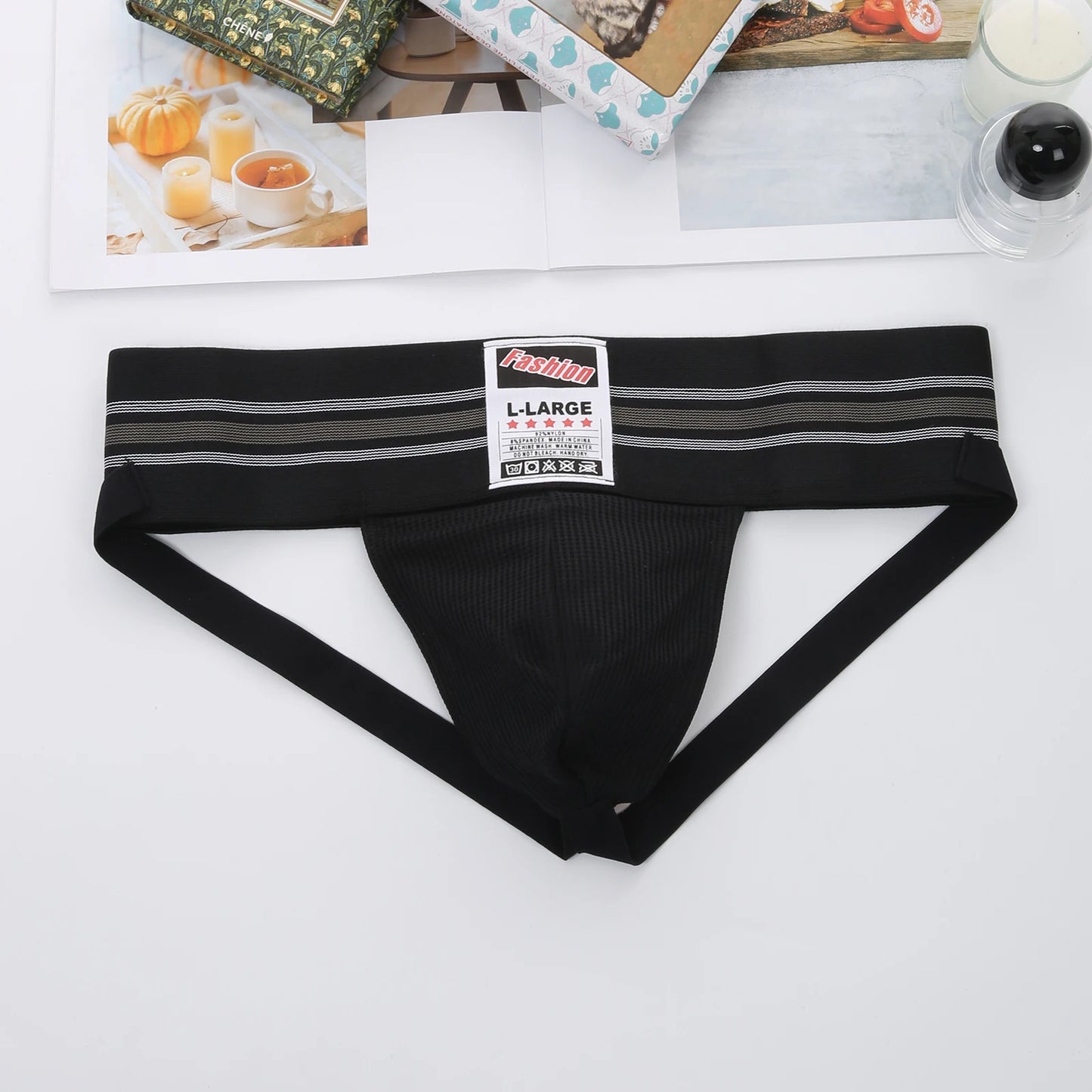 Sexy Underwear Men Thong Man Jock Strap Lingerie G String Jockstrap Penis Pouch Cueca Homem Underpants Wide Waistband Panties