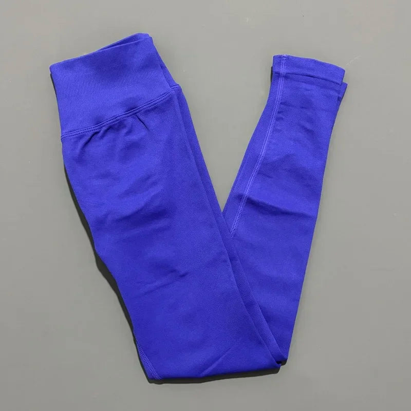 HISTELLO Sports Leggings Women Seamless Yoga Tight Pants DF Dupe Fitness Long Pants Running Gym Tights Workout Sports Clothing