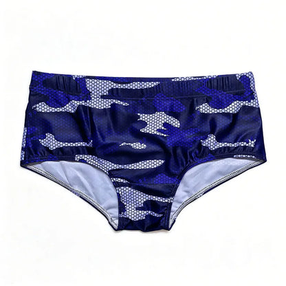 Sexy Swimming Trunks Mens Camouflage Swim Boxer Briefs Swimwear Young Man Swimsuit Beach Surfing Bathing Suit Shorts Zwembroek