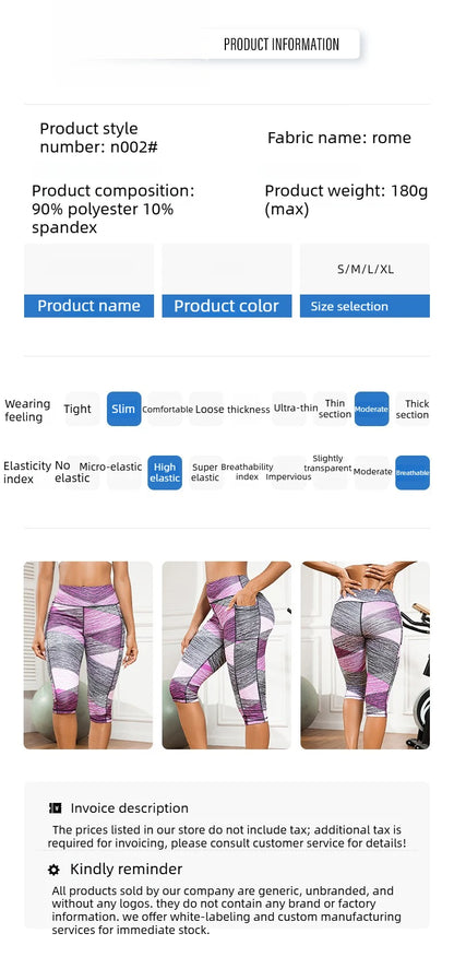 Women's Yoga Pants Printed High Waist Tights Running Fitness Leggings Women Push Up Gym Leggings for Sports Workout Clothing
