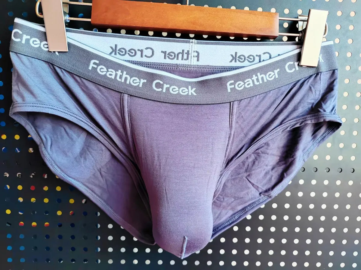Man Bulge Pouch Underwears Super Big U-Concex Boxers Elastic Modal Crotch Pockets Lingerie Low Waist Briefs Enhancing Underpants
