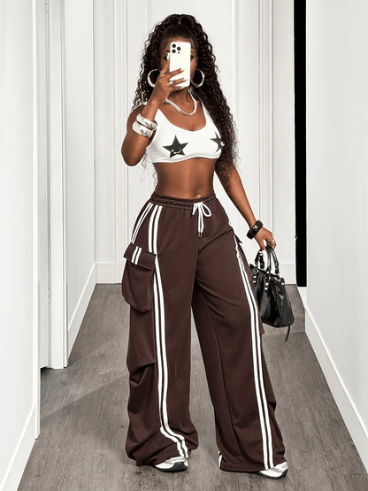 Women's Fashion Casual Pants, Street Cool Y2K Style