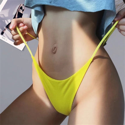 6PCS/Set Strap Thong Double Layer Cotton Panties for Women Plus Size Sexy Seamless Underwear Leopard/Camouflage G String