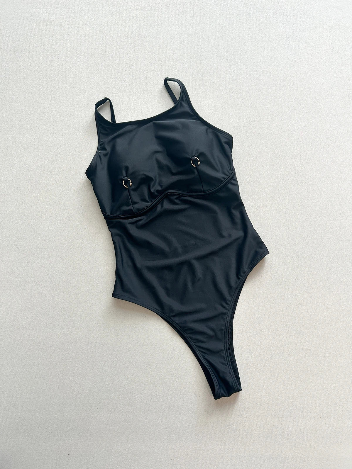 Thong 2025 Sexy Women One Piece Swimsuit Swimwear Female Solid High Waist Monokini Swimming Suit Bathing Suit Biquini Beachwear