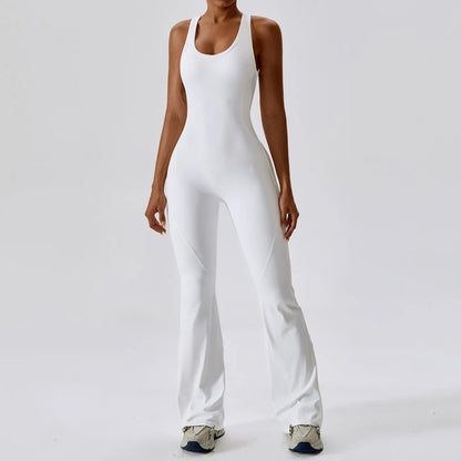 Solid Yoga Jumpsuit One Piece Outfit Fitness Bodysuit Workout Clothes for Women Sportwear Women Buttock lifting Set Activewear