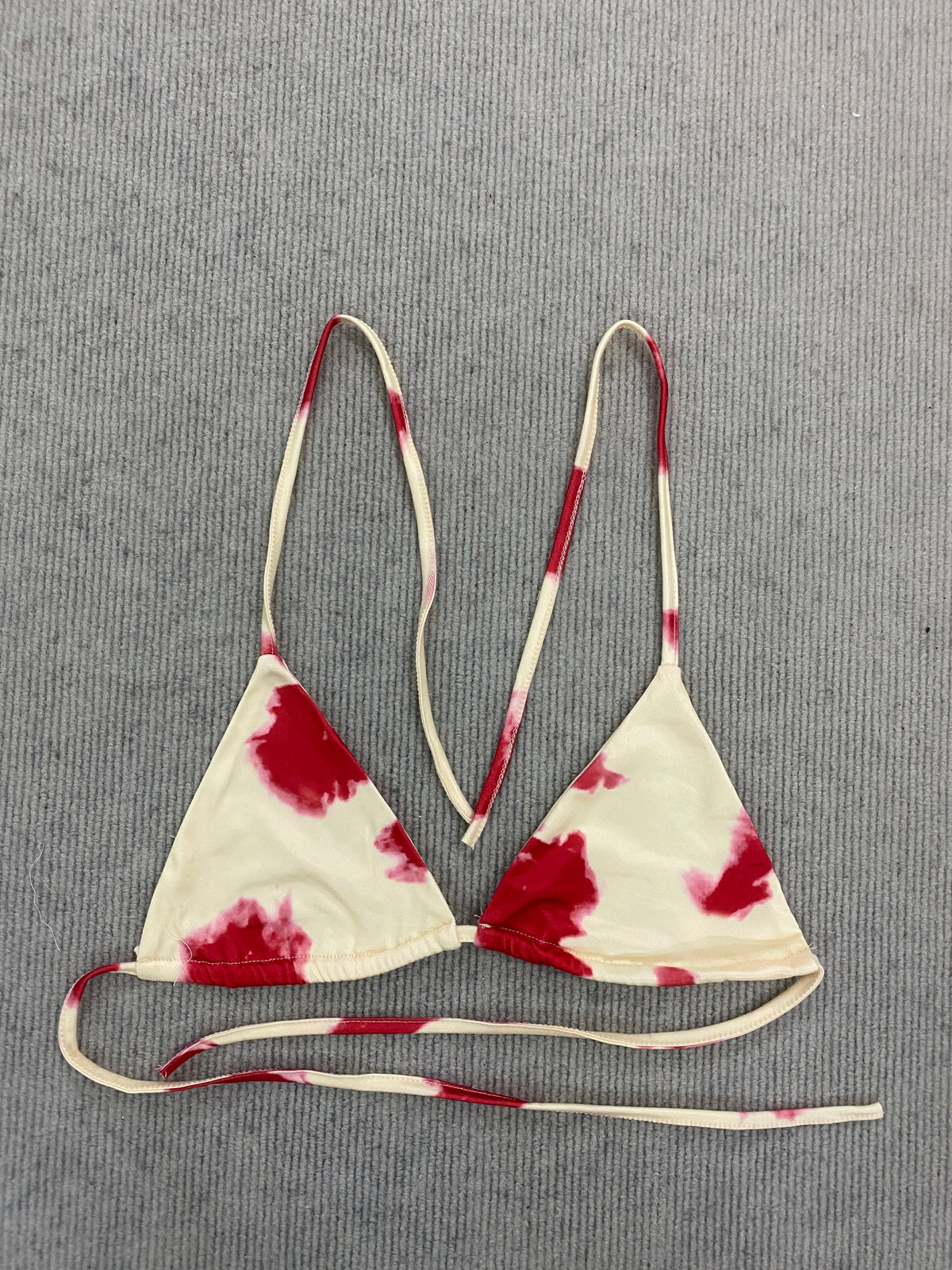 2026 New Women's Tie Dye Bikini Set Triangle String Thong Swimsuit Sexy Halter Beach Vacation Pool Bathing Suit