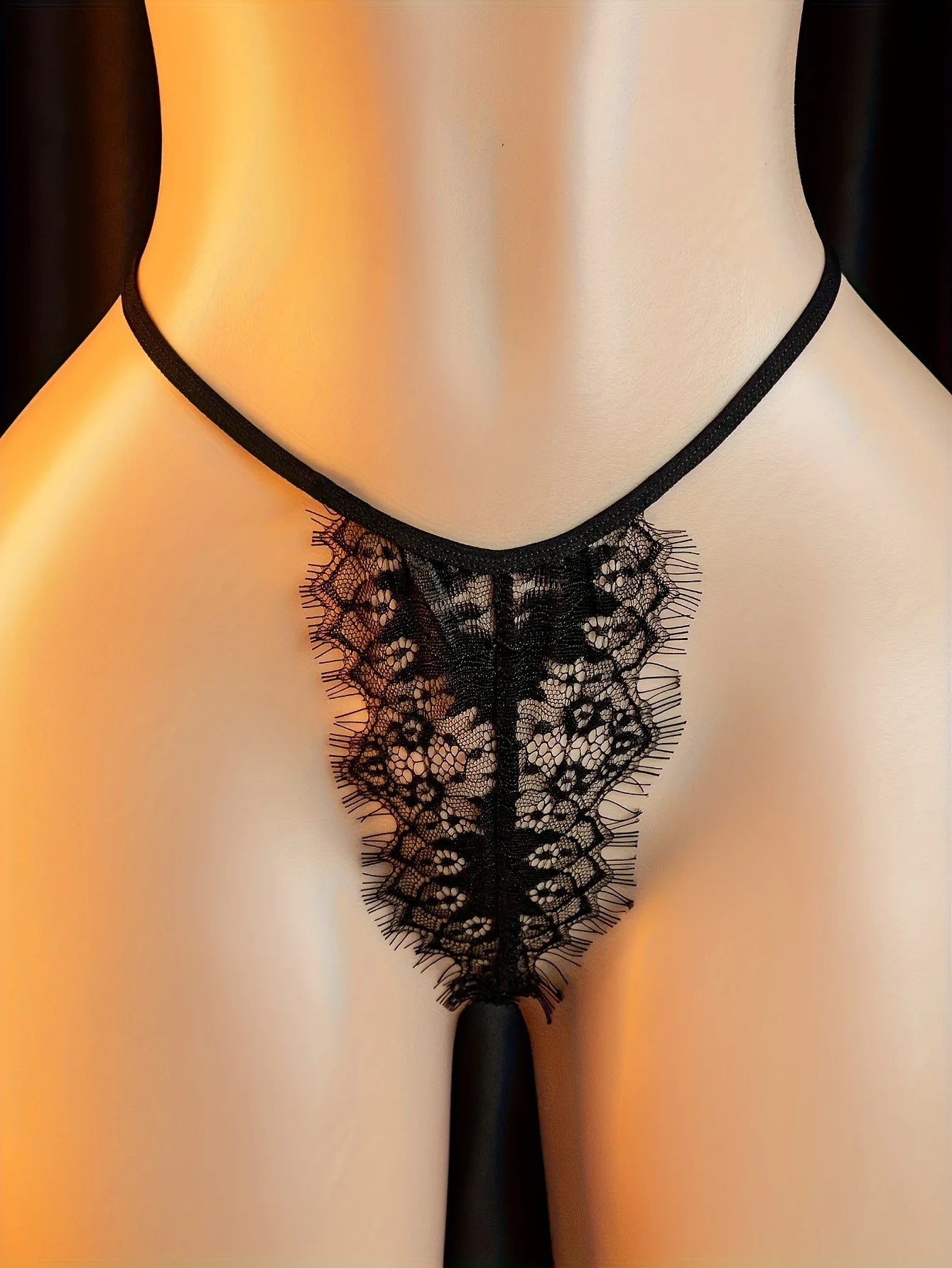 Front-tie Bra Half See-through Lingerie With Thong Set Women's Nightdress Bold Sexy Clothing Pajamas Tulle Open Bras Body Suit