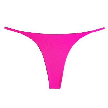 6PCS/Set Strap Thong Double Layer Cotton Panties for Women Plus Size Sexy Seamless Underwear Leopard/Camouflage G String