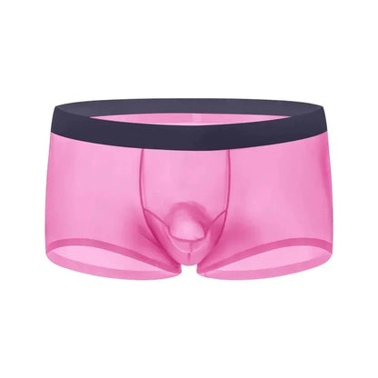 Underwear men's boxer shorts Elephant transparent ice silk bullet separation personality pants
