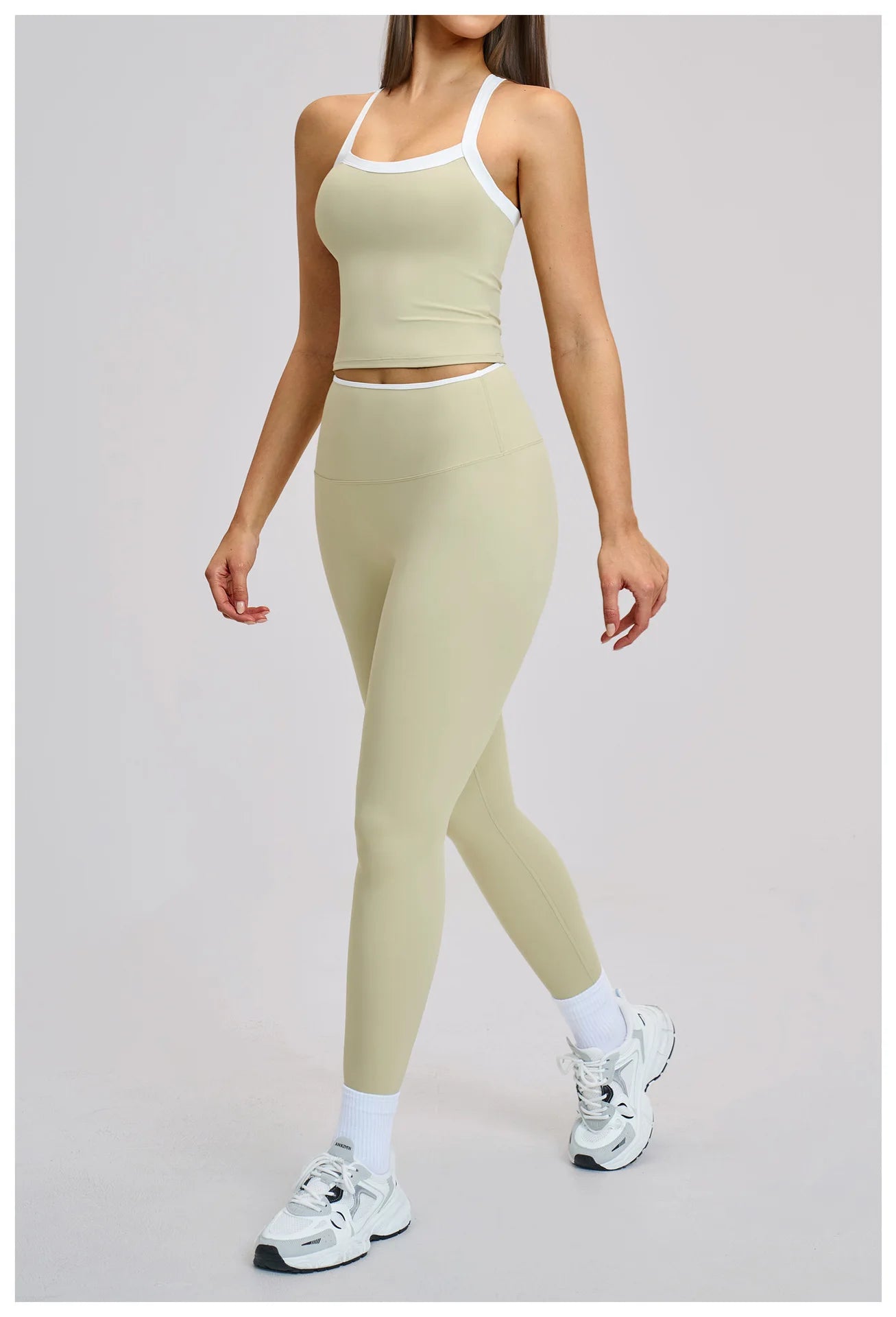 2 Pieces Yoga Set Women Workout Outfits Fitness Clothes Sportswear Gym Tracksuit High Waist Leggings Sports Bra Athletic Wear