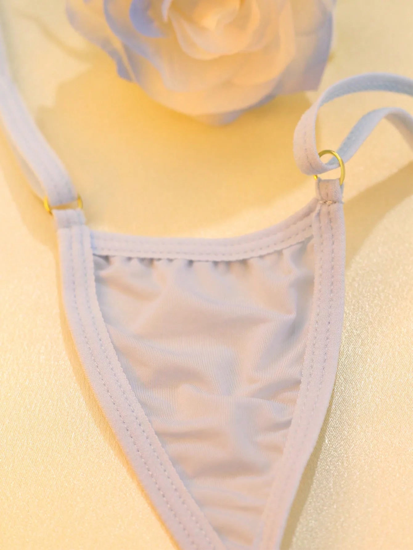 Mini-Bikini Sexy Lingerie,Suspenders Jumpsuit,Added An Adjustable Belt, Featuring Kawaii Bow-Knot,Erotic Swimsuit