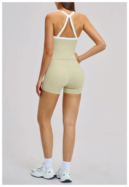 2 Pieces Yoga Set Women Workout Outfits Fitness Clothes Sportswear Gym Tracksuit High Waist Leggings Sports Bra Athletic Wear