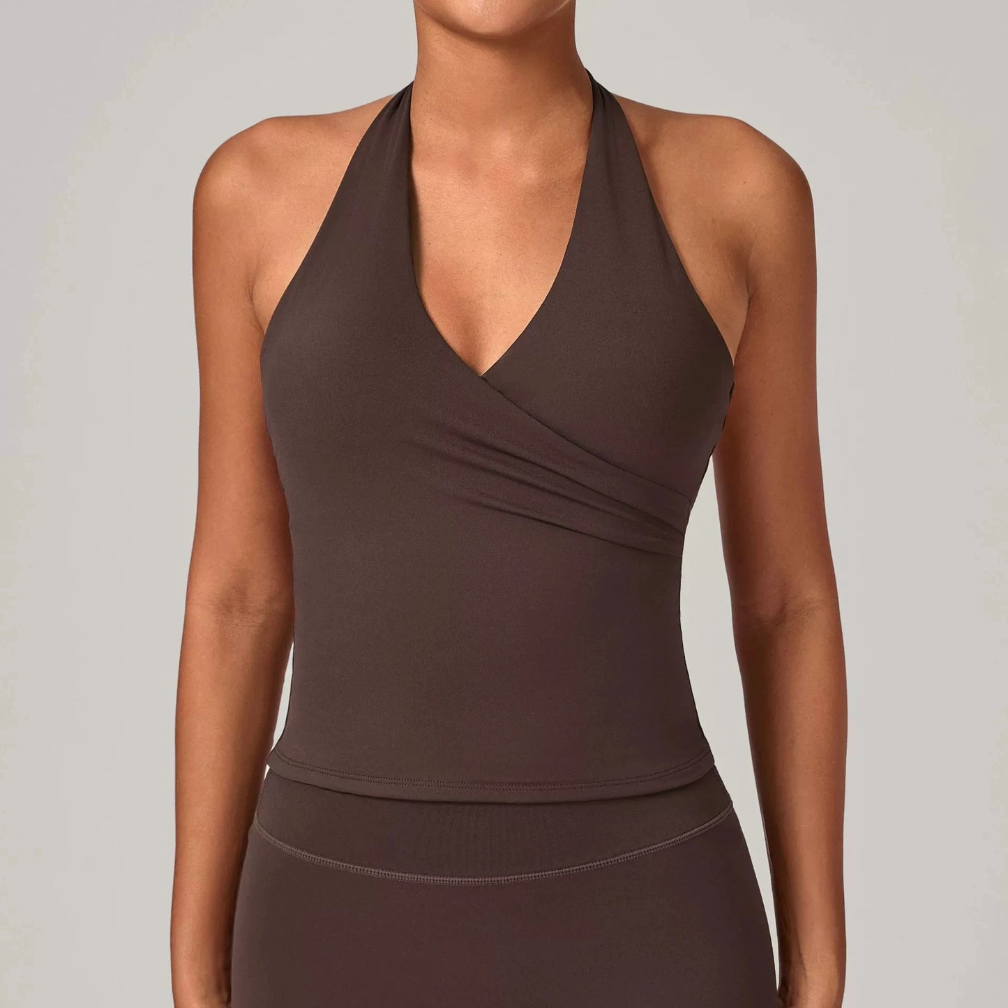 Halter Vest Gym Vest Woman Backless Tank Tops Push Up Sport Vest Running Outdoor Recreation Vest Workout Elastic Tops Activewear