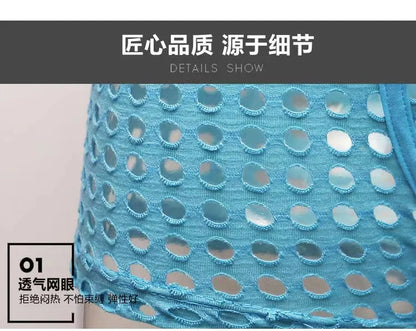 Breathable Mesh Men's Underpants Sexy Man Big Penis Pouch Boxers Summer Hollow Net Slip Briefs for Men Large