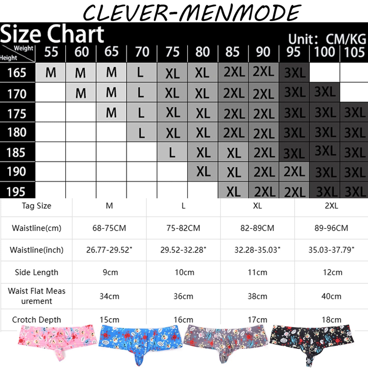Men Penis Bag Jockstrap Lingerie Soft Hollow Sexy Breathable Boxer Brief Low Rise Skull Print U Pouch Underwear