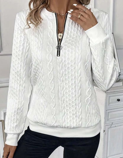 European and American women spring and autumn pullover hoodie cotton casual hoodie female half zipper hoodie female jacket