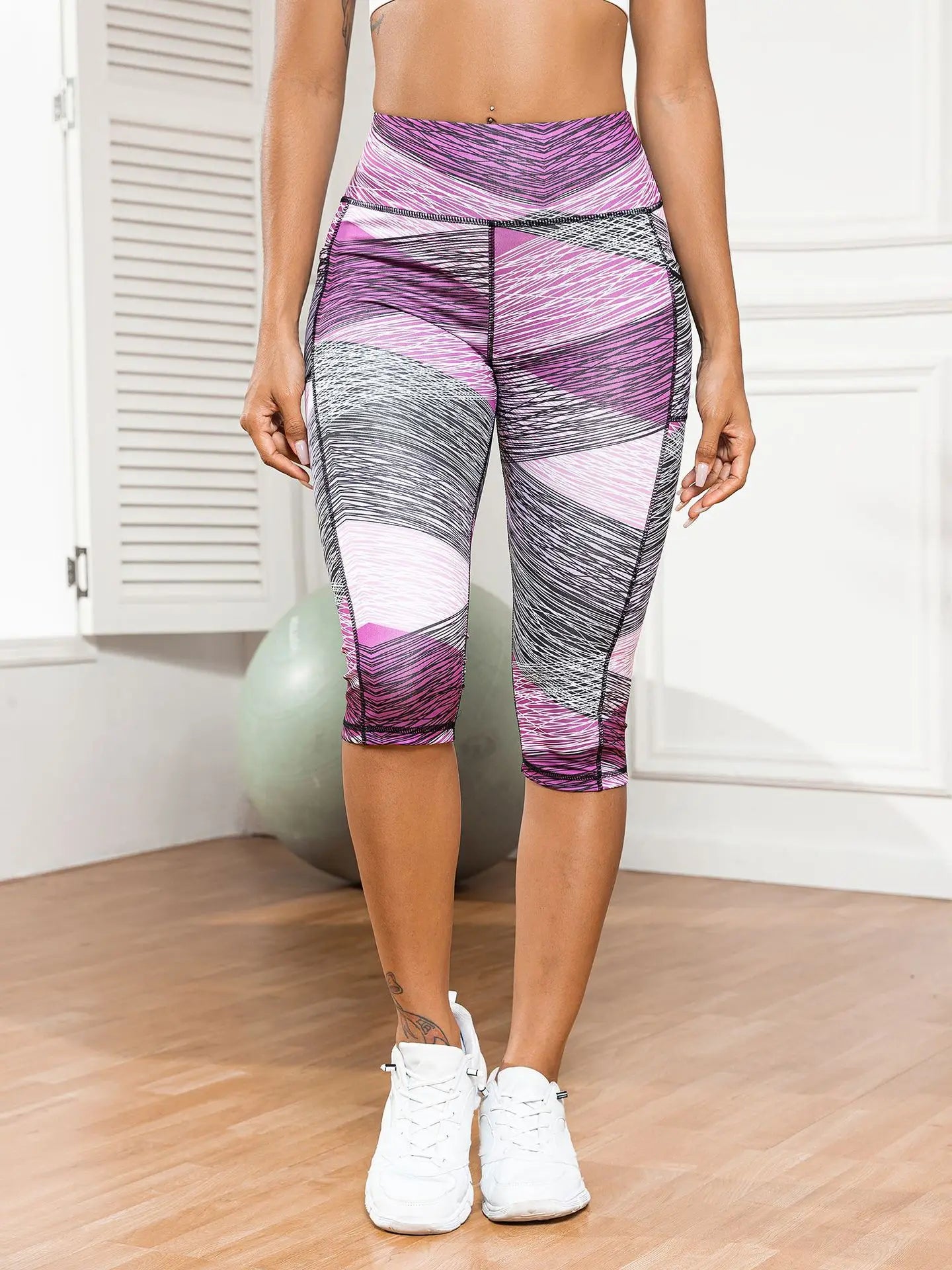 Women's Yoga Pants Printed High Waist Tights Running Fitness Leggings Women Push Up Gym Leggings for Sports Workout Clothing