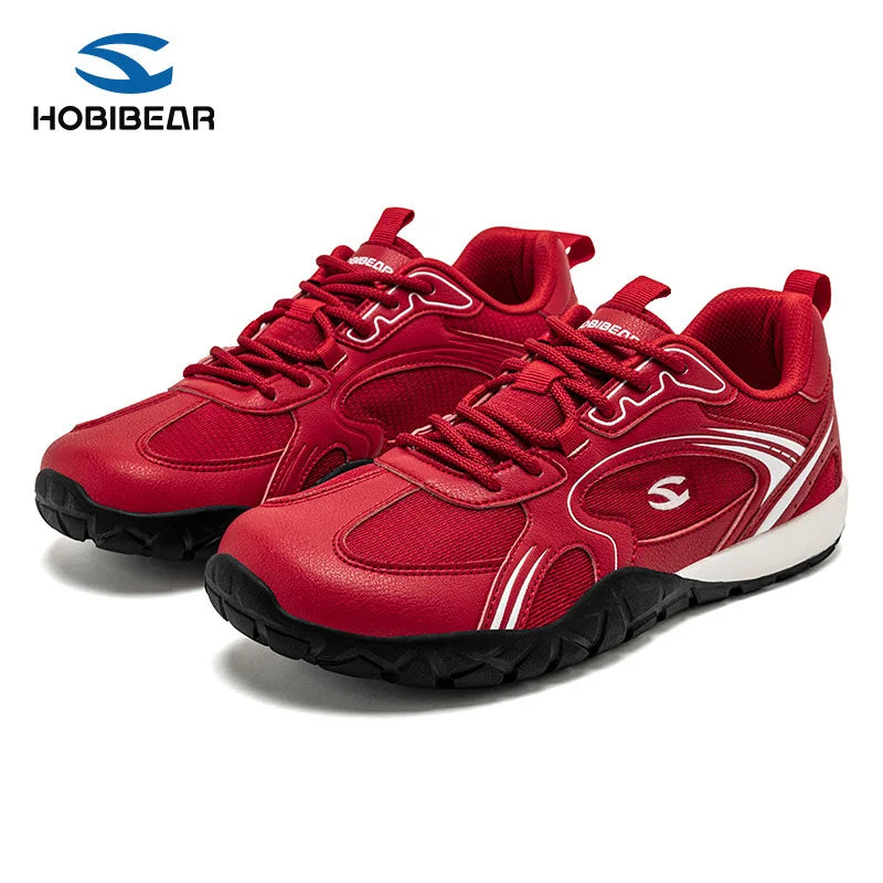 HOBIBEAR Wide Toe Flat Shoes Outdoor Sports Shoes Friendly for Wide Footbed Spring Autumn Casual Daily Shoes Comfortable Brea...