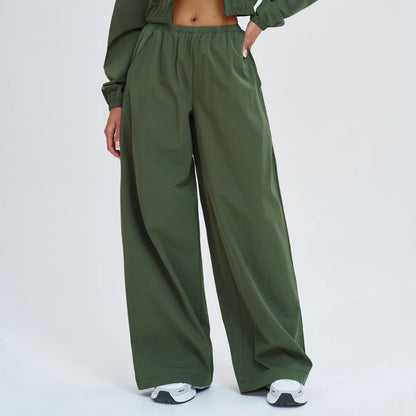 Sun Protection Wide Leg Yoga Pants Women Casual Sports Bell Bottom Pants High Waisted Fitness Pants Female Gym Workout Pants