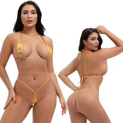 Women Mini Bras Panty Sets Erotic Lingerie For Woman Halter Underwear Sex Set Adult Female Costumes Sexy Body Lingeries Outfit