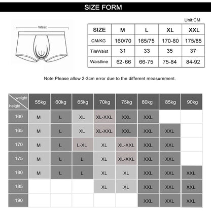 Men's Underwear Fashion Underwear High Stretch Boxer Shorts Breathable Soft Men's Shorts Comfortable PlusD7010