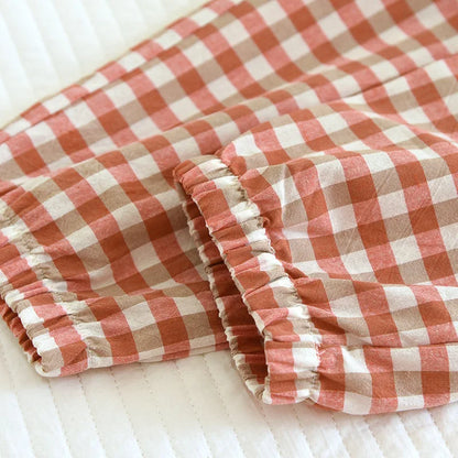 New Women's Casual Home Pants for Couple Plaid Sleepwear Pajama Pants Spring Summer Home Pants for Lovers Men Women Home Bottoms