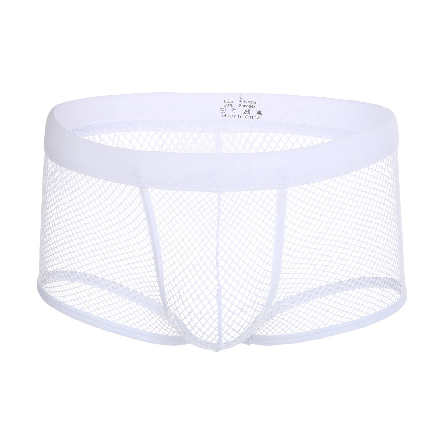 Sexy Mesh Boxer Men Underwear See Through Panties Transparent Low Waist Nightwear Boxer Shorts Boxershorts Underpants