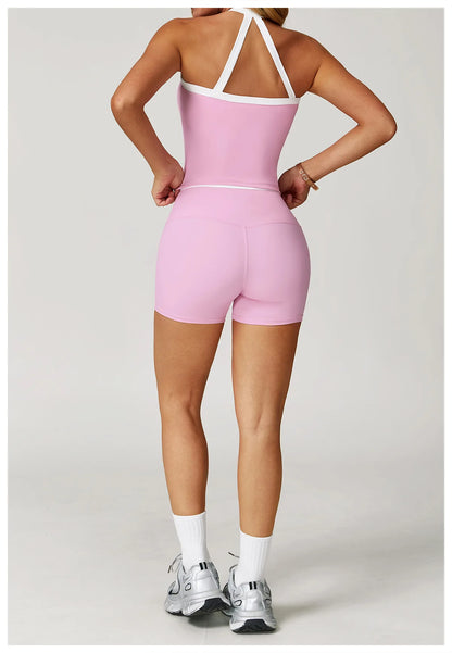 2 Pieces Yoga Set Women Workout Outfits Fitness Clothes Sportswear Gym Tracksuit High Waist Leggings Sports Bra Athletic Wear