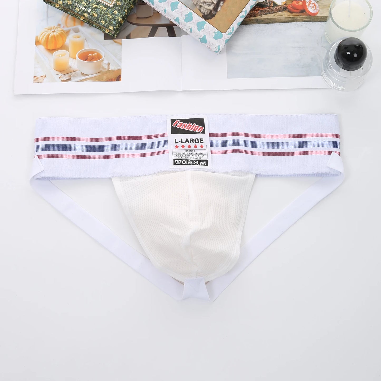 Sexy Underwear Men Thong Man Jock Strap Lingerie G String Jockstrap Penis Pouch Cueca Homem Underpants Wide Waistband Panties