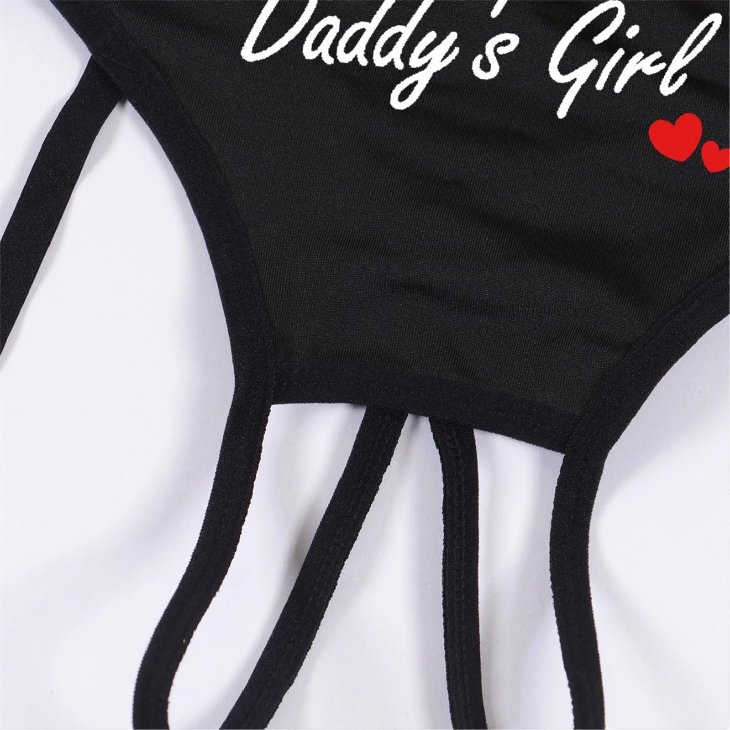 Sexy Suspender Thong with Integrated Leg Loops,Low-rise, No-take-off Elastic Crotchless Couple's Underwear For Party and Casual
