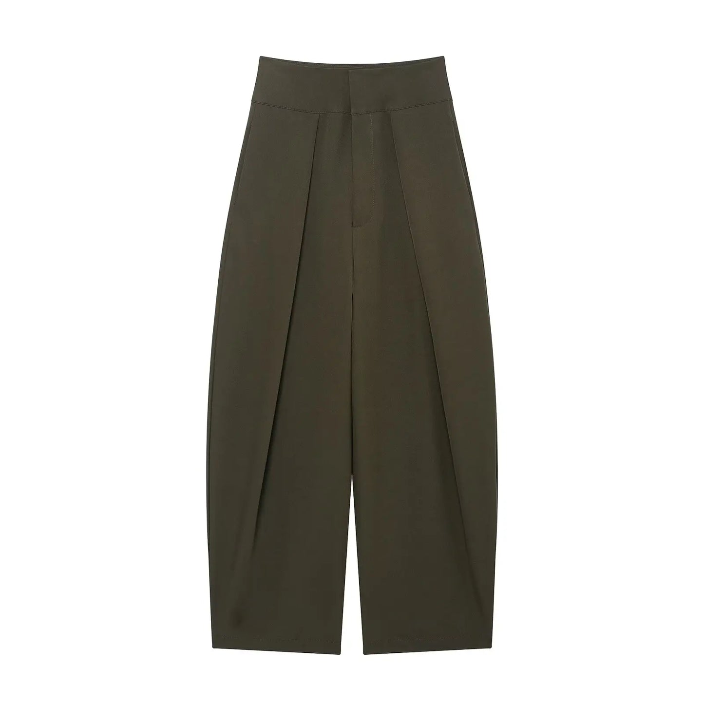 Casual Loose Pants Women High Waist Pleated Straight Long Wide Leg Trousers Female 2026 Spring Autumn Fashion Lady Bottoms ﻿