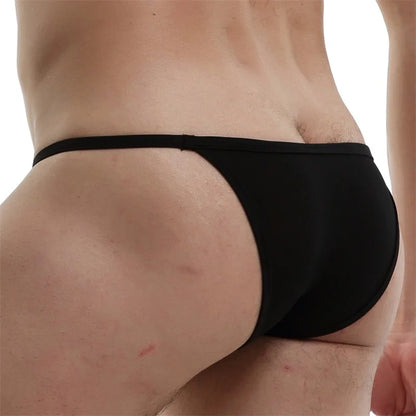 CLEVER-MENMODE Men's Sexy Lingerie Penis Bag Mini Underwear Ultra-Thin Transparent Panties Bikini Briefs Gay G-string Suspenders