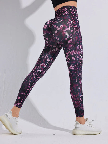 Fashion Women Beautiful Print Leggings Yoga Pants High Waist Jeggings Stretch Pants Hot Sale Gym Fitness Sweatpants Mujer