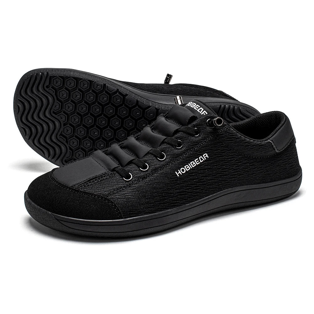 HOBIBEAR Women Mesh Wide Width Barefoot Shoes Unisex Zero Drop Minimalist Sneakers Slip On Breathable Lightweight Walking Shoes