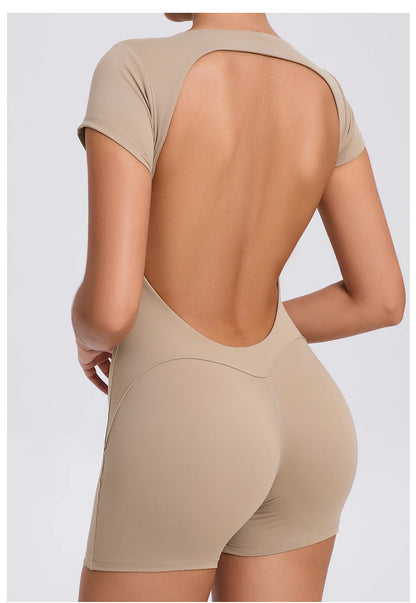 Sporty Jumpsuit Sport Outfit for Woman Sportswear Padding Sports Overalls 2025 Gym Set Women Suit for Fitness Yoga Clothes