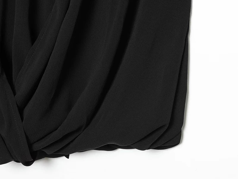 Women's Tops Summer Fashion Pleated Tops Women Turtleneck Sleeveless Tops Casual Female Chic Tops