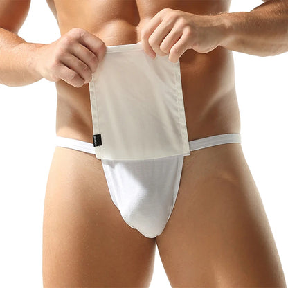 Men's triangle underwear, breathable, Japanese style, solid color, sexy