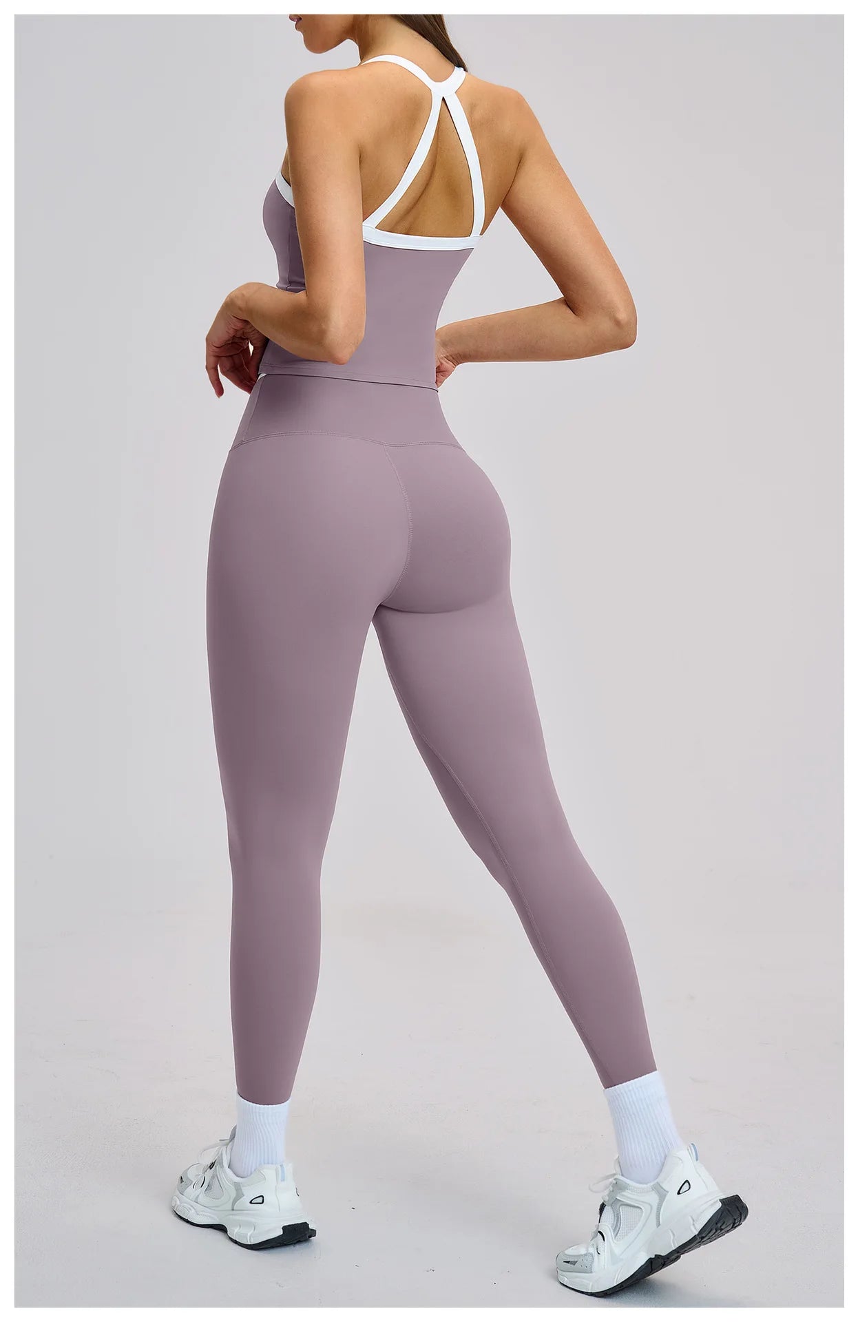 2 Pieces Yoga Set Women Workout Outfits Fitness Clothes Sportswear Gym Tracksuit High Waist Leggings Sports Bra Athletic Wear