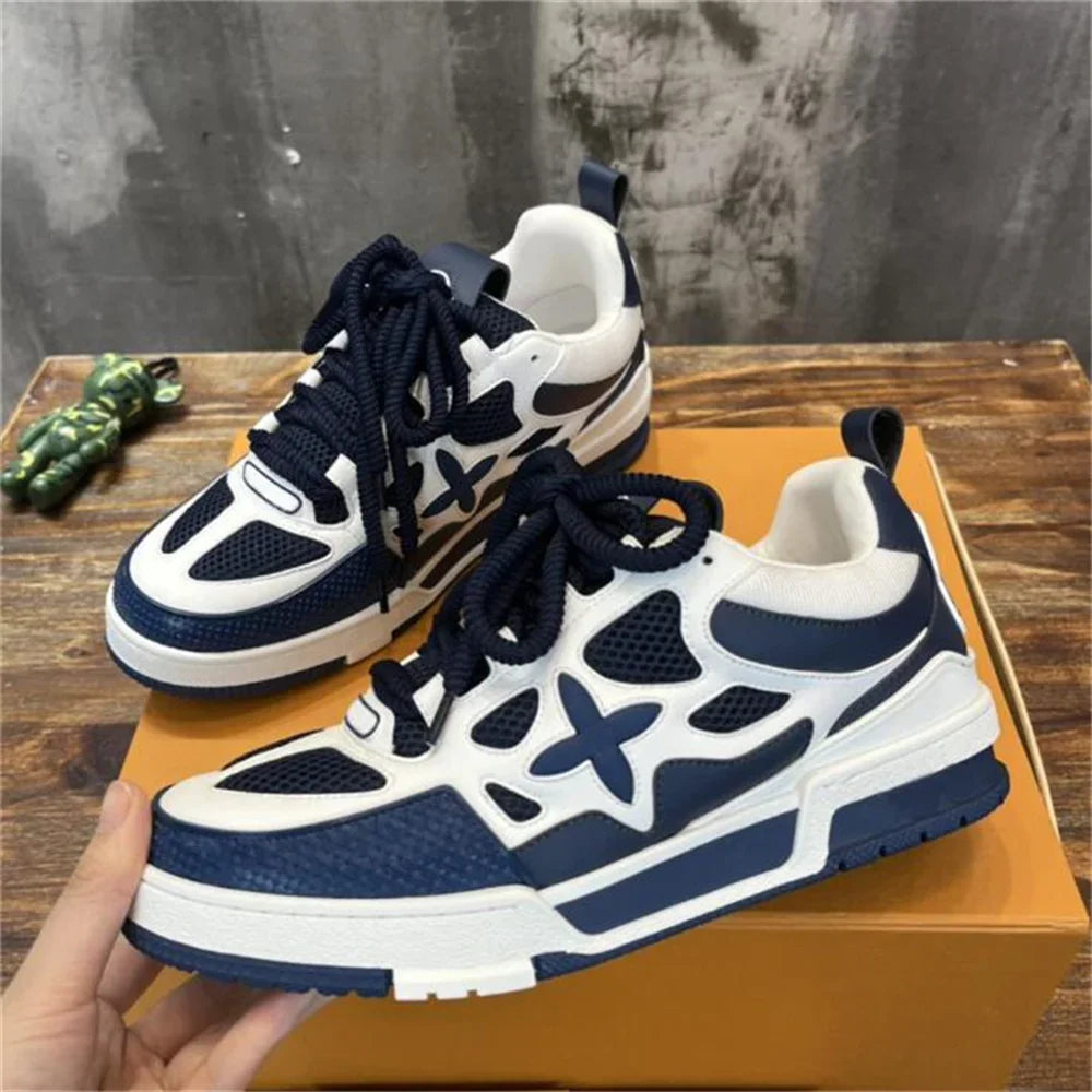 Skate Sneakers Designer Trainer Sneaker Casual Runner Shoe Outdor Leather Flower Ruuing Fashion Classic Women Men Shoes EU Size
