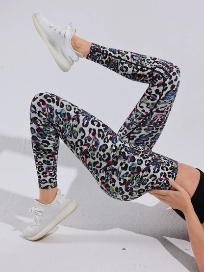 Fashion Women Beautiful Print Leggings Yoga Pants High Waist Jeggings Stretch Pants Hot Sale Gym Fitness Sweatpants Mujer