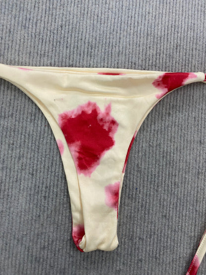 2026 New Women's Tie Dye Bikini Set Triangle String Thong Swimsuit Sexy Halter Beach Vacation Pool Bathing Suit